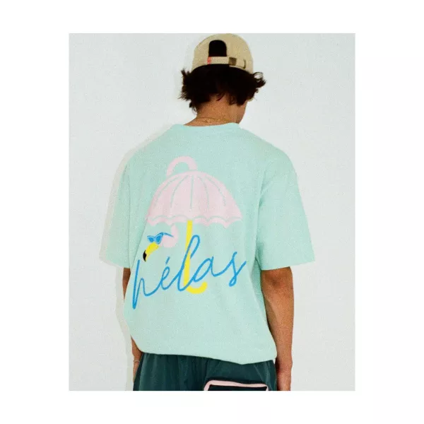 FLAMINGO TEE LIME 