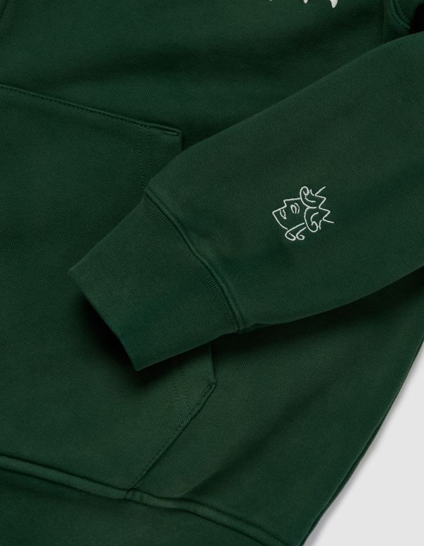 SPIKEY SCRIPT ZIP HOOD 