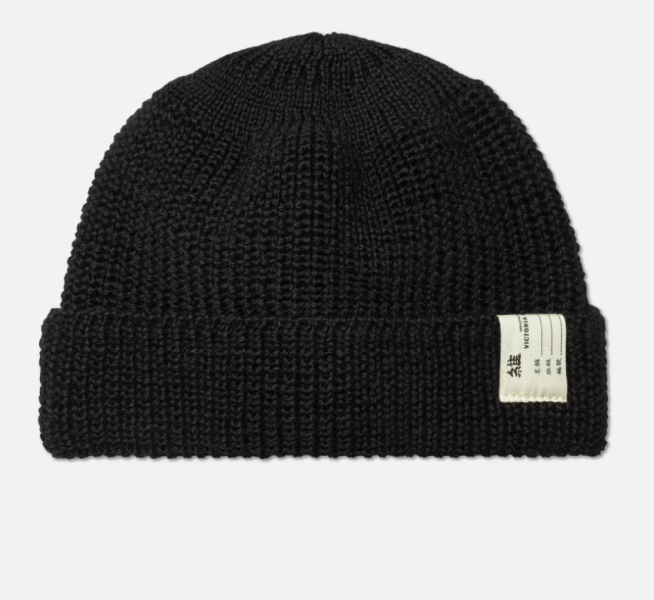 LABEL WATCH CAP（BLACK） 