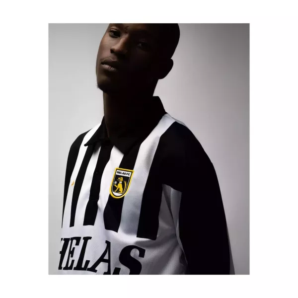 FC LS POLO BLACK/WHITE 