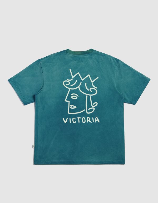 FADED WASH QUEENHEAD LOGO TEE 