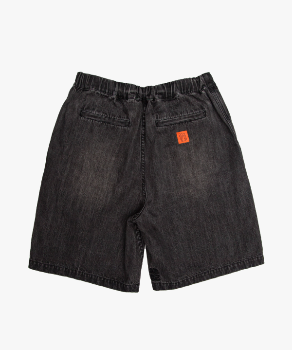DENIM SHORTS（WASHED BLACK） 
