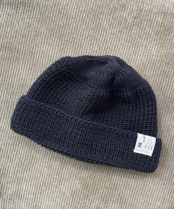 LABEL WATCH CAP（BLACK） 