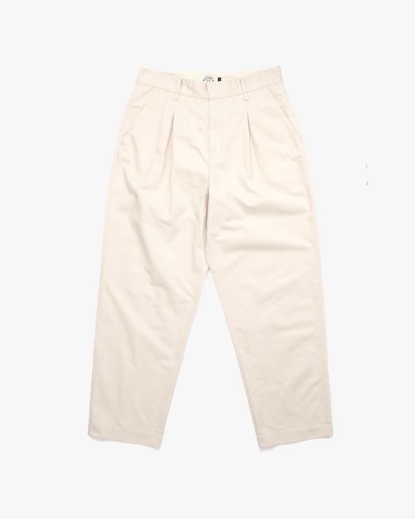 PLEATED CHINO（NATURAL） 