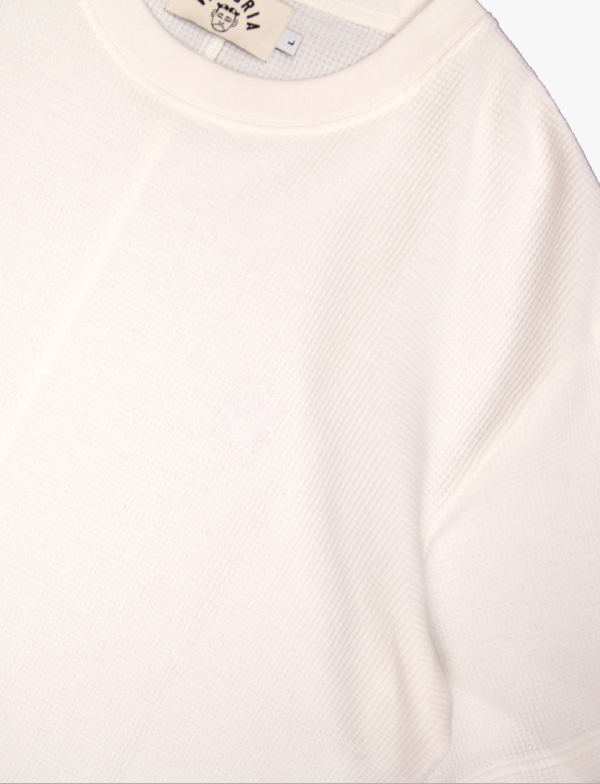 WAFFLE S/S TEE（WHITE） 