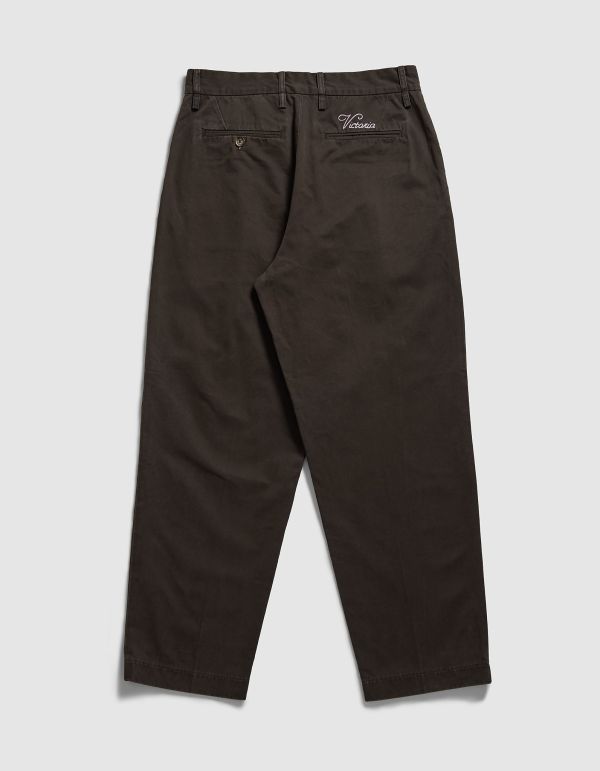 INVERTED PLEATS CHINO（WASHED CHOCOLATE） 
