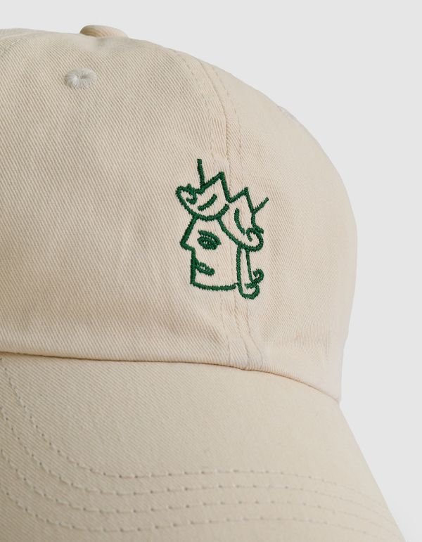 QUEENHEAD LOGO CAP（WASHED NATURAL） 