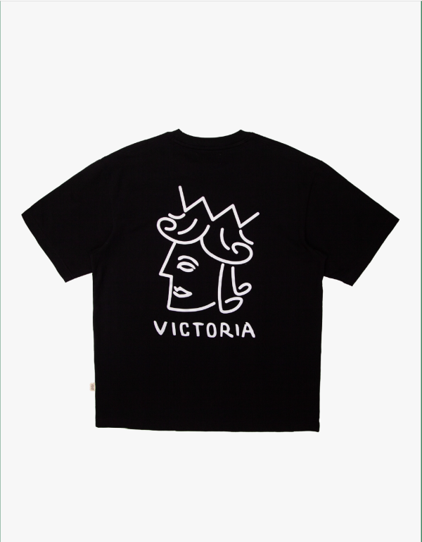 QUEENHEAD LOGO S/S TEE_BLACK 