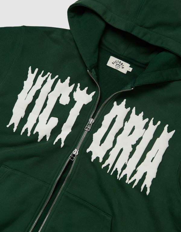 SPIKEY SCRIPT ZIP HOOD 