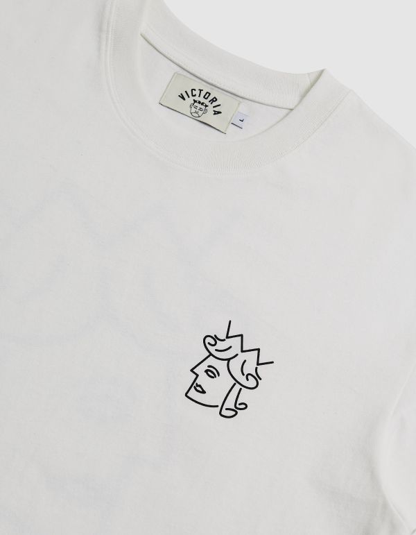 QUEENHEAD LOGO S/S TEE（WHITE） 
