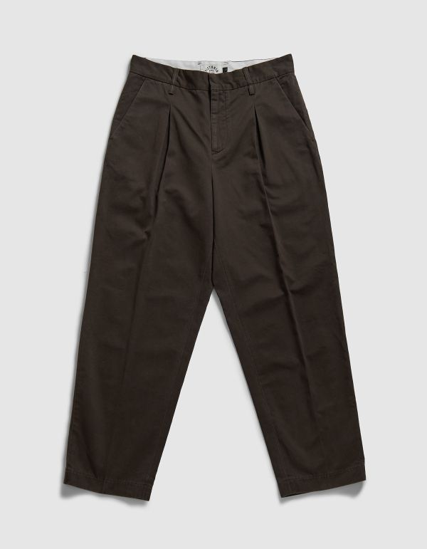 INVERTED PLEATS CHINO（WASHED CHOCOLATE） 