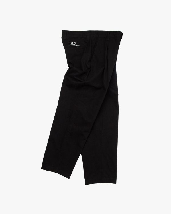 PLEATED CHINO（BLACK） 
