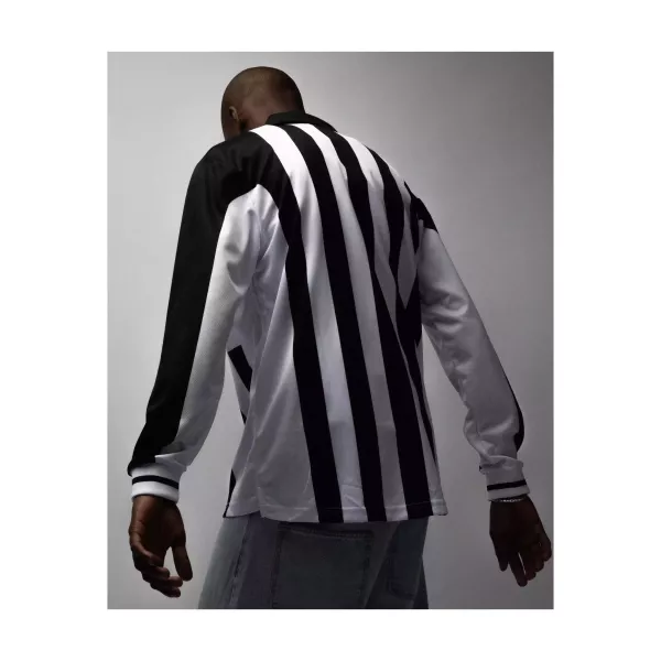 FC LS POLO BLACK/WHITE 