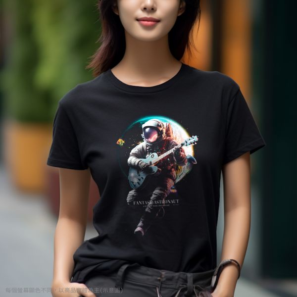 台灣TAIWAN自創品牌潮流T恤-圓領純棉短袖T(轉印)-pip-pep-幻想太空人 印花T恤、插畫T、創意圖案T恤、MITT恤、台灣製T恤、高品質純棉T恤、情侶T恤、情侶裝T恤、情侶短袖