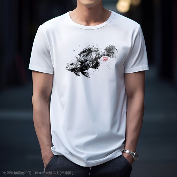 台灣TAIWAN自創品牌潮流T恤-圓領純棉短袖T(轉印)-pip-pep-漁拓設計圖T 印花T恤、插畫T、創意圖案T恤、MITT恤、台灣製T恤、高品質純棉T恤、情侶T恤、情侶裝T恤、情侶短袖