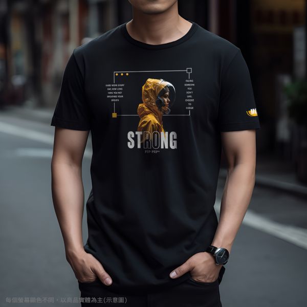 台灣TAIWAN自創品牌潮流T恤-圓領純棉短袖T(轉印)-pip-pep-黃色雨衣女孩 印花T恤、插畫T、創意圖案T恤、MITT恤、台灣製T恤、高品質純棉T恤、情侶T恤、情侶裝T恤、情侶短袖