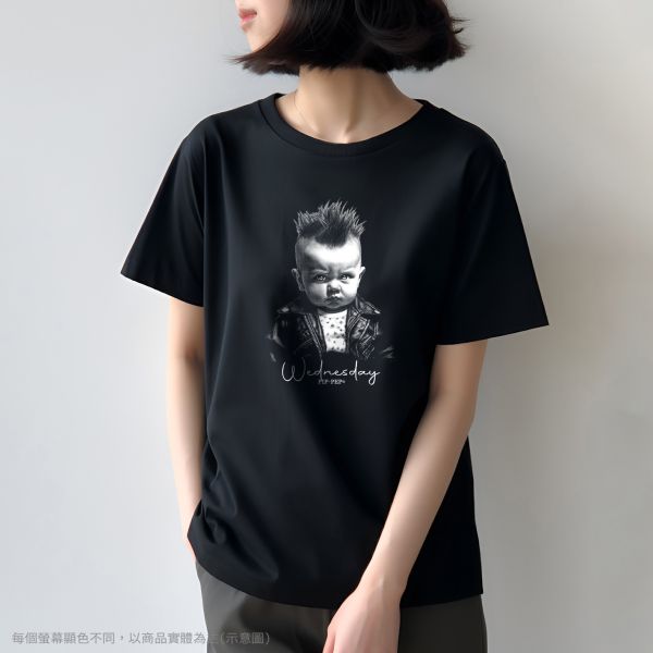 台灣TAIWAN自創品牌潮流T恤-圓領純棉短袖T(轉印)-pip-pep-人生好累系列-星期三 印花T恤、插畫T、創意圖案T恤、MITT恤、台灣製T恤、高品質純棉T恤、情侶T恤、情侶裝T恤、情侶短袖