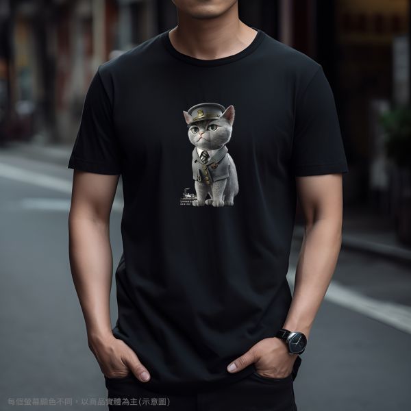 台灣TAIWAN自創品牌潮流T恤-圓領短袖T(轉印)-pip-pep-站長貓 印花T恤、插畫T、創意圖案T恤、MITT恤、台灣製T恤、高品質純棉T恤、情侶T恤、情侶裝T恤、情侶短袖