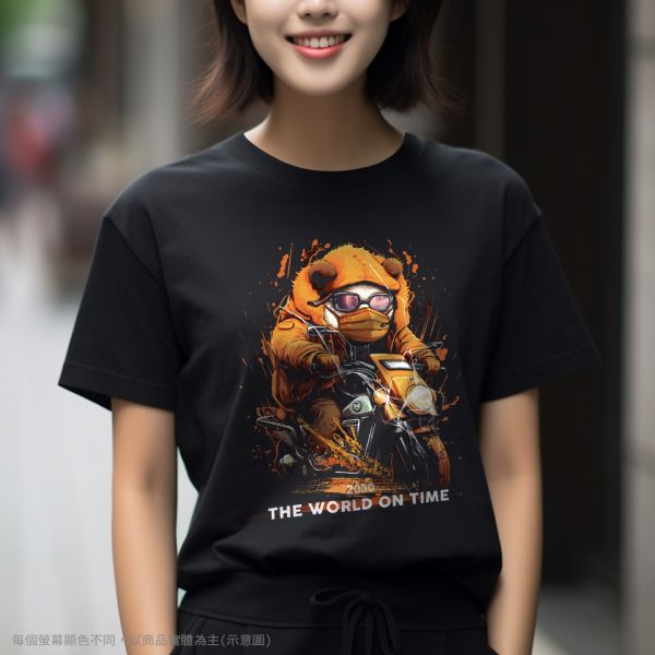 台灣TAIWAN自創品牌潮流T恤-圓領純棉短袖T(轉印)-pip-pep-熊貓快遞 印花T恤、插畫T、創意圖案T恤、MITT恤、台灣製T恤、高品質純棉T恤、情侶T恤、情侶裝T恤、情侶短袖