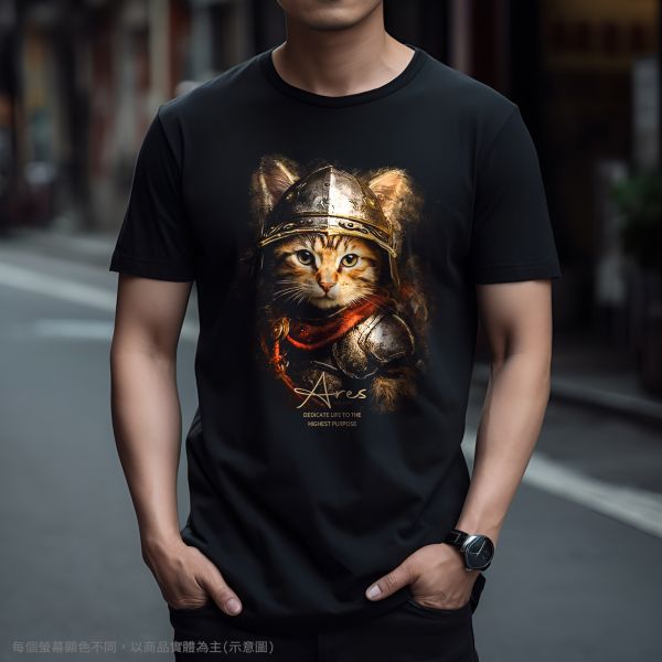 台灣TAIWAN自創品牌潮流T恤-圓領純棉短袖T(轉印)-pip-pep-希臘戰士 印花T恤、插畫T、創意圖案T恤、MITT恤、台灣製T恤、高品質純棉T恤、情侶T恤、情侶裝T恤、情侶短袖