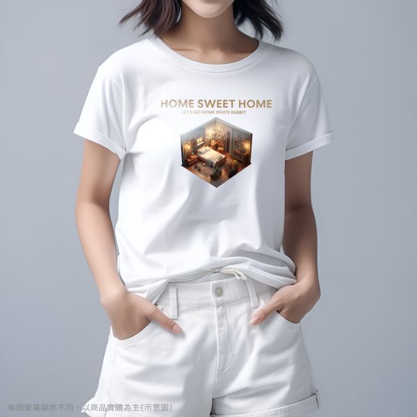 台灣TAIWAN自創品牌潮流T恤-圓領短袖T(轉印)-pip-pep-甜蜜小窩 印花T恤、插畫T、創意圖案T恤、MITT恤、台灣製T恤、高品質純棉T恤、情侶T恤、情侶裝T恤、情侶短袖