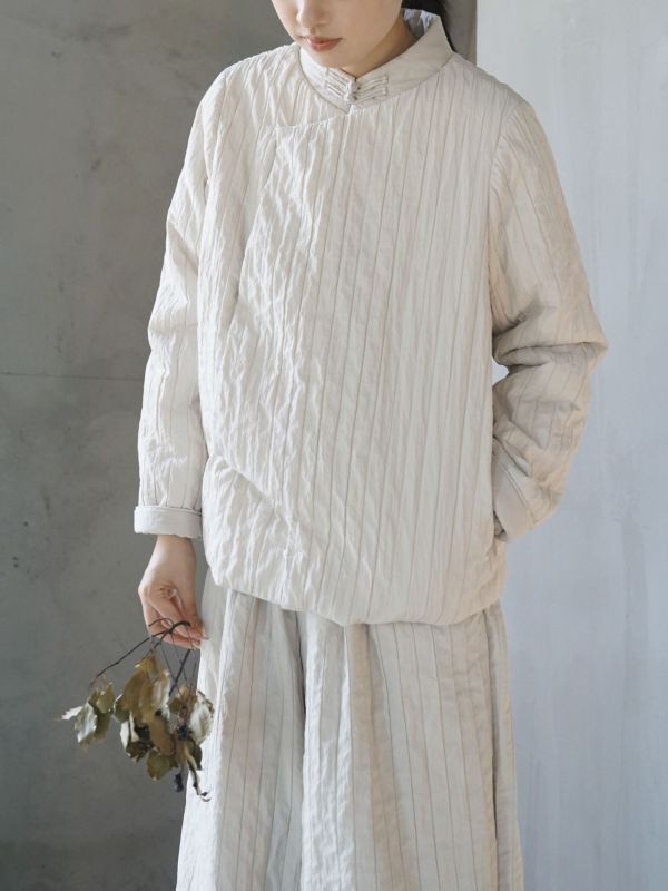 燕燕~秋冬款 休閒戶外寬鬆絎條棉服 上衣。 ab2329501 