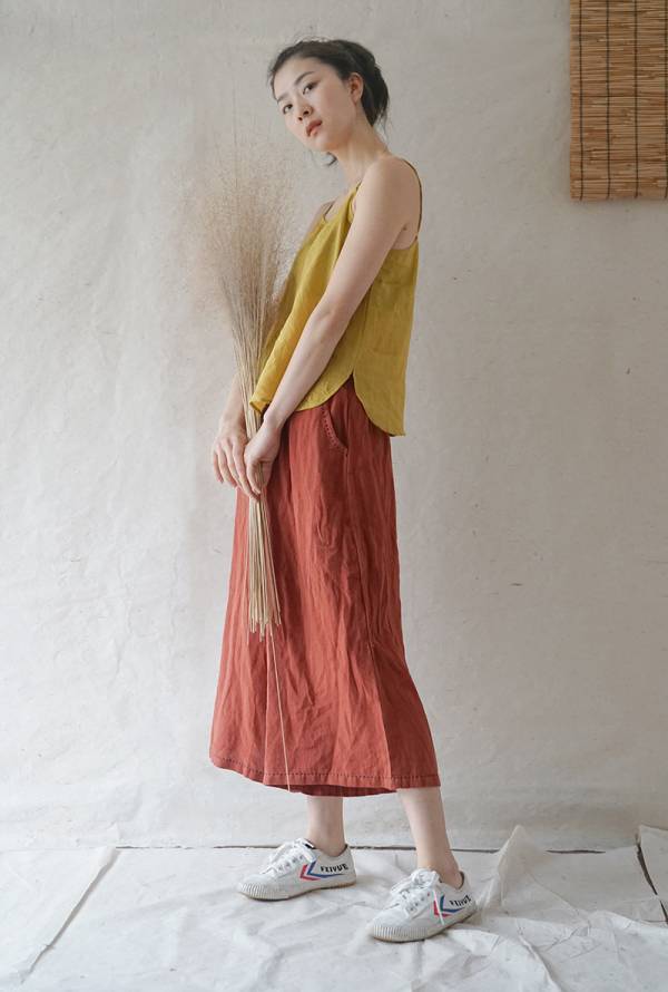 燕燕~棉麻商品~寬鬆顯瘦直筒褲 手工繡線長褲 民俗風寬褲  1-2225 