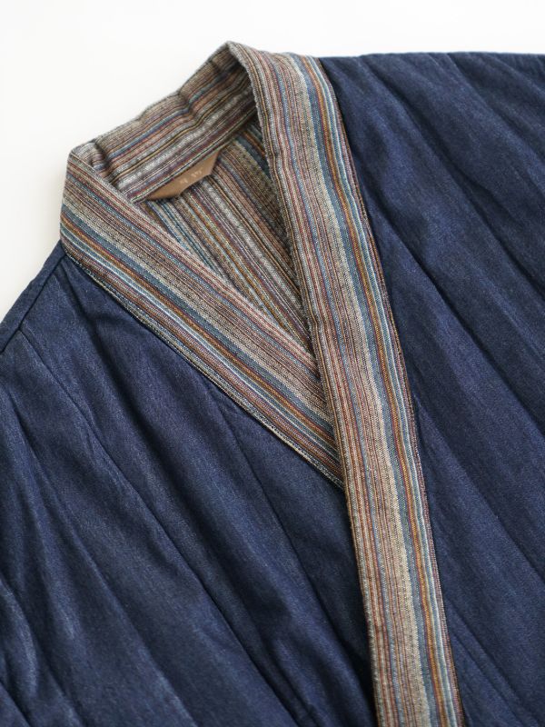 燕燕~個性牛仔拼接寬鬆中長棉服 保暖夾棉外套 abM2533201 