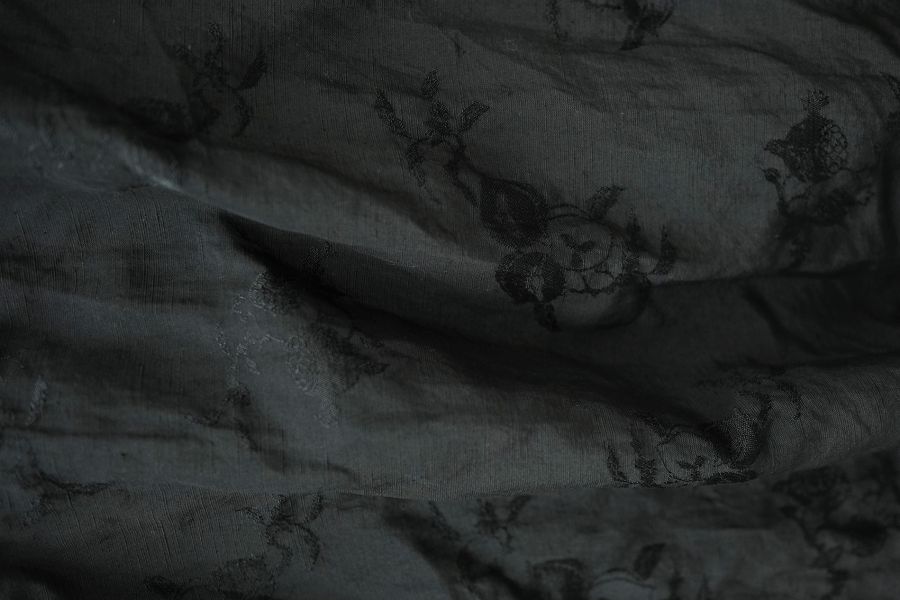 燕燕～天絲亞麻提花 復古優雅高級感魚尾 顯瘦開衩長裙    ab2302101 