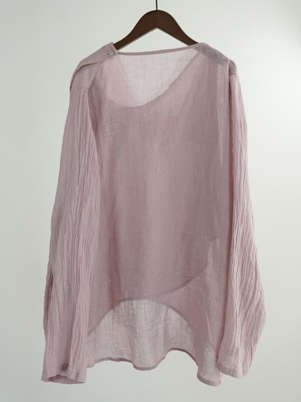 燕燕~原創稀疏肌理感亞麻寬鬆披肩開襟衫 復古文藝防曬多穿法襯衫 ab2634401 