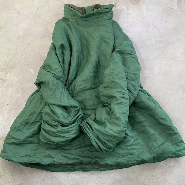 燕燕~苧麻雙層加棉 文藝高領薄棉打底衫 上衣 