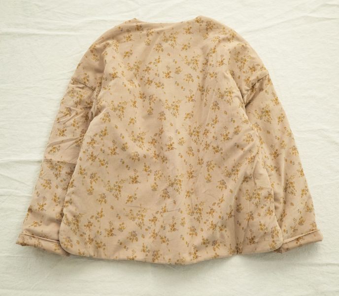 燕燕~棉麻商品~燈芯絨.    印花復古加厚短棉衣鄉野生活古風碎花小棉襖上衣.  ab2243301 