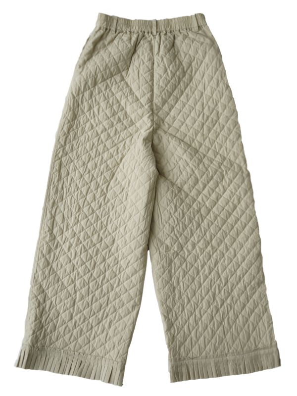 燕燕~秋冬新品 多色休閒直筒花邊褲 文藝復古絎棉條紋棉褲長褲 ab2533601 