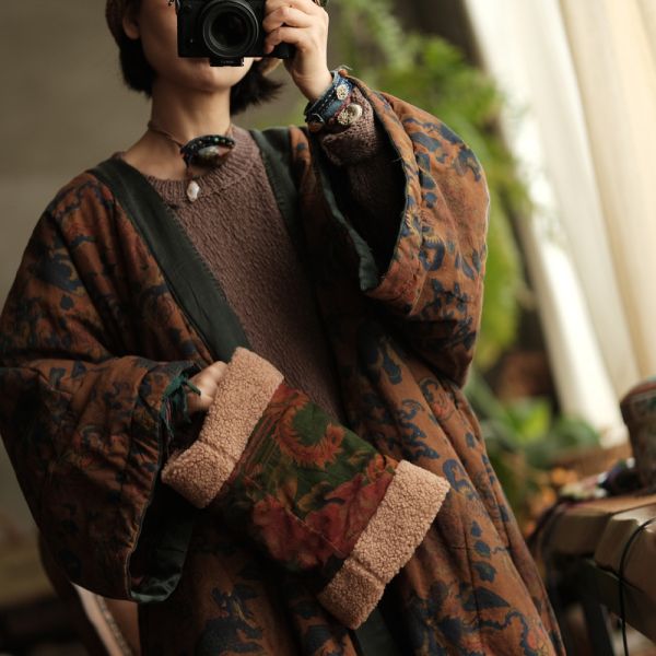 燕燕~秋冬新款 復古風夾棉羊羔毛冬季保暖暖手筒 abSC07801 