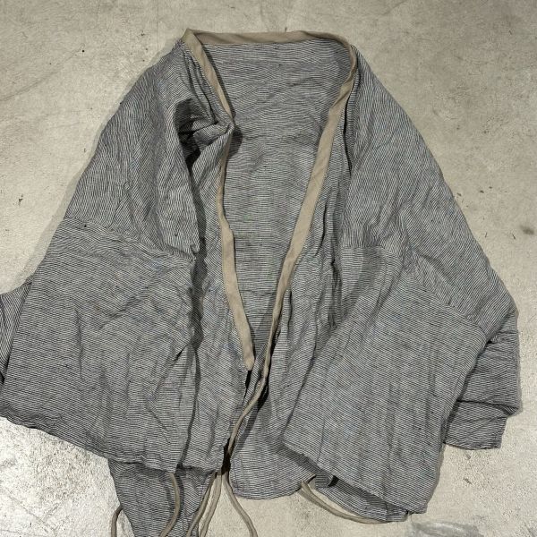 燕燕~亞麻 全新休閒文藝百搭寬鬆印花對襟復古開襟衫 外套 