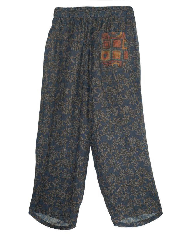 燕燕～夏季新品 雙層清涼寬鬆苧麻抽繩蘿蔔褲 百搭休閒褲  ab263301 