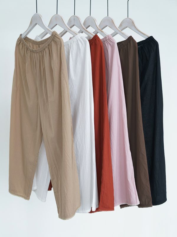 燕燕~春夏款 純棉舒適好穿輕薄多色 百搭防透蕾絲家居打底褲 內搭褲 (長款） 