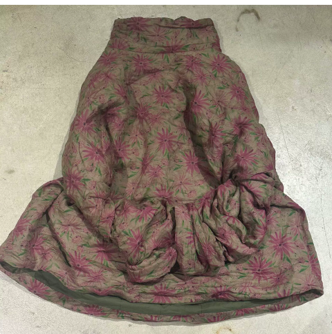 燕燕~苧麻雙層加棉 文藝高領薄棉打底衫 上衣  (花色款） 