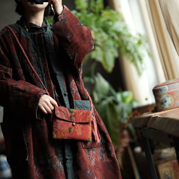 燕燕~斜跨翻蓋拼布手工夾棉百搭包包 SC07001 