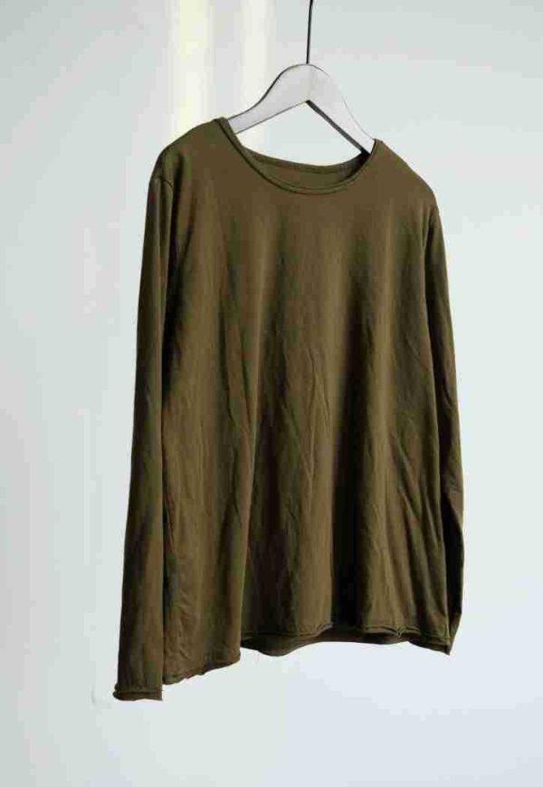 燕燕~秋冬款~純棉針織撞色復古打底百搭長袖上衣  ab2531401 