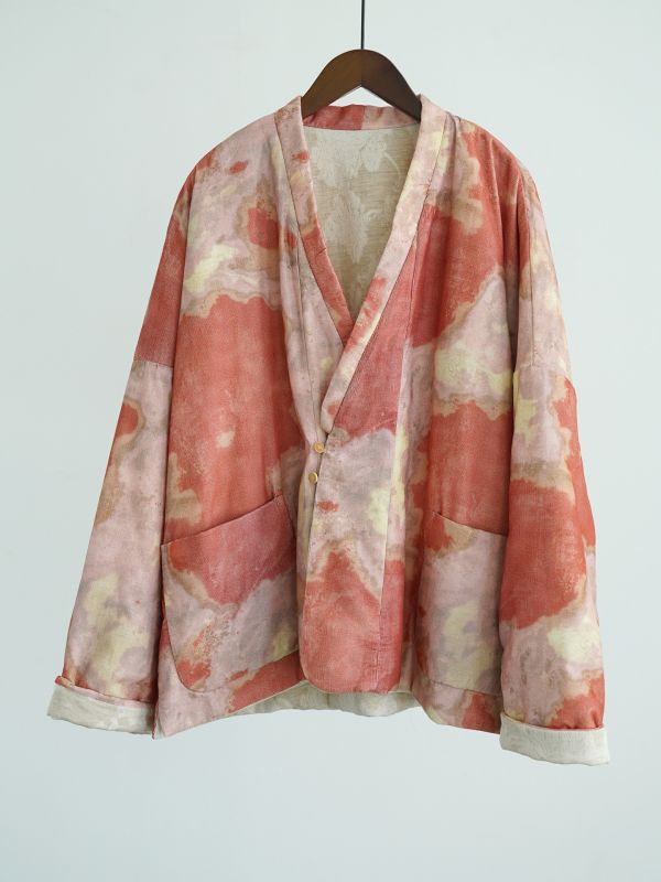 燕燕~文藝溫婉（正反兩穿）寬鬆新年棉衣 斜襟加厚外套茶服外套 abM2541401 （此件商品不退換） 