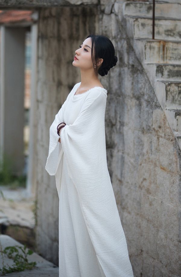 燕燕~夏~苧麻 寬鬆大尺碼 禪舞服 瑜珈 打坐修行  隨心所欲長袍洋裝 連身裙 