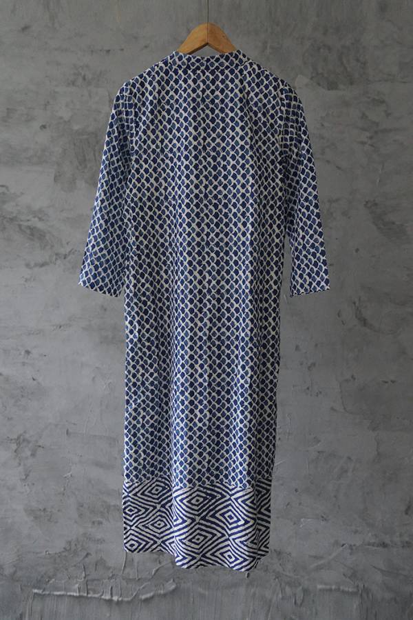 燕燕~棉麻商品~青瓷印花款 顯瘦旗袍洋裝 連身裙 ab202101 