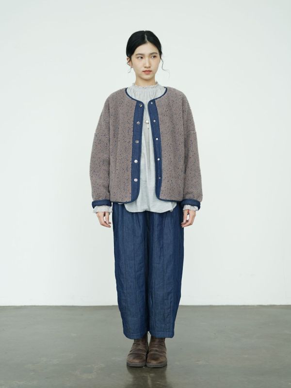 燕燕～冬季保暖牛仔直筒褲九分褲 復古懷舊加厚棉褲靴褲 ab2532201 