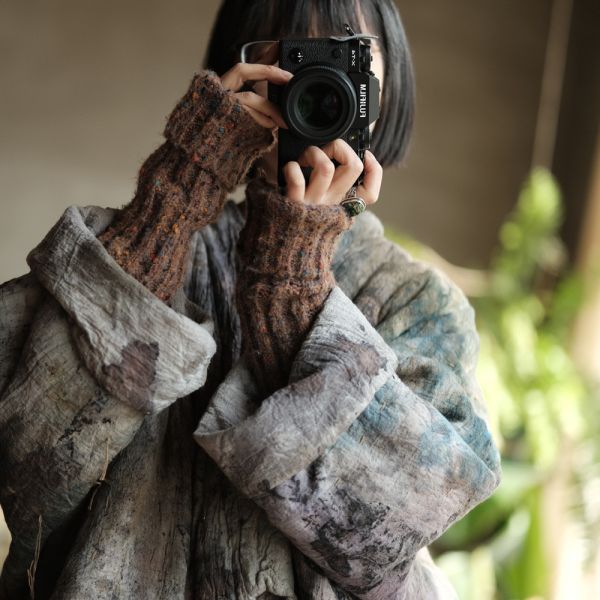 燕燕~文藝防曬防風保暖百搭毛線袖套 abSC09201 