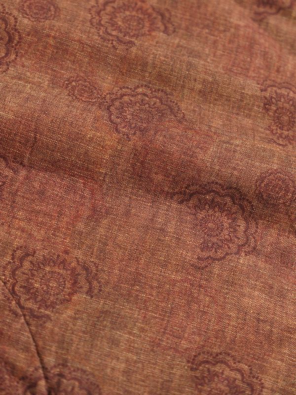 燕燕~數位印花對襟夾棉磨毛懷舊混搭純棉加厚背心  abM2532301（可加購長裙搭成一套） 