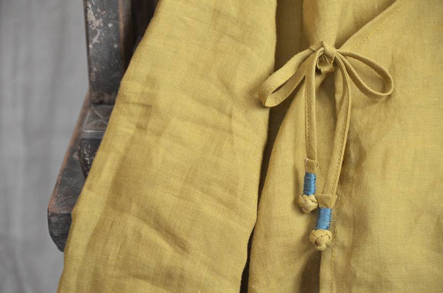 燕燕~棉麻商品~日系森林系~ 春秋款中國民族風開衫苧麻漢服短上衣原創文藝盤扣女裝外套 