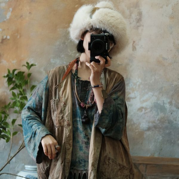 燕燕~復古文藝費爾島針織毛帽  abM02501 