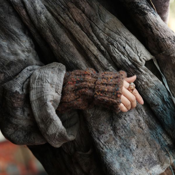 燕燕~文藝防曬防風保暖百搭毛線袖套 abSC09201 