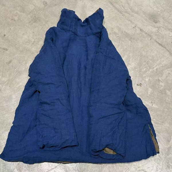 燕燕～印花亞麻夾棉高領套頭打底衫 高領上衣 ab25501 